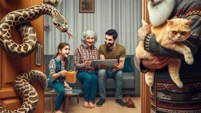 كنت قاعد أنا ومراتي وبنتي قدام التليفزيون بنسمع مسلسل بنحبه