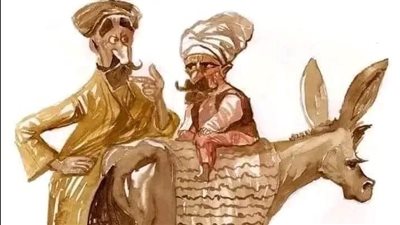 قديماً كان يوجد صياد فقير يسير في الغابة بحثاً عن الطعام وبعد مدة بحث طويلة وصل إلى حفرة عميقة
