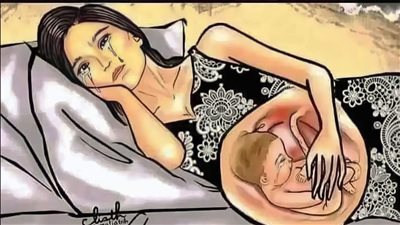 كان متزوجا حديثا وزوجته حامل مؤخرا كان حملها متعبا