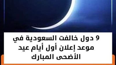 9 دول خالفت السعودية في موعد إعلان أول أيام عيد الأضحى المبارك
