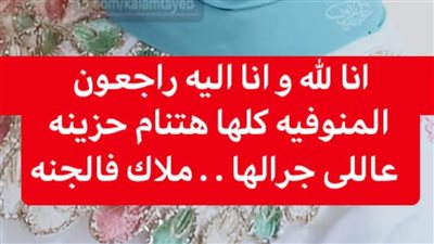 قلبها توقف فجأة.. حزن في المنوفية بعد ۏفاة طبيبة شابة
