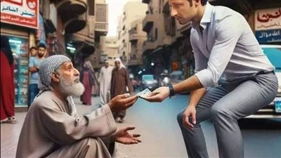 رجل كان يعطي متسولًا كل شهر 1000 جنيه ظل الرجل على هذه الحال لمدة عام