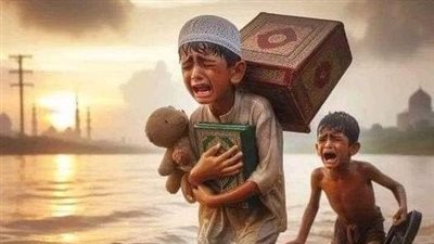 شاب يرمى فى وجه ابيه